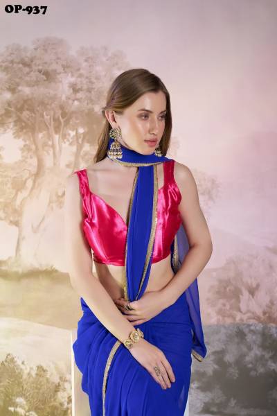 LAXMINAM OP-937 DESIGNER CHIFFON SAREE WHOLESALER IN INDIA